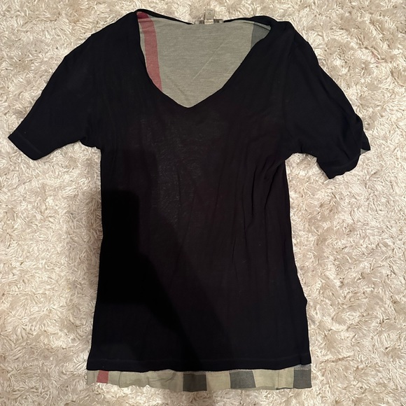 Burberry Reversible Tee black and plaid - Picture 1 of 1